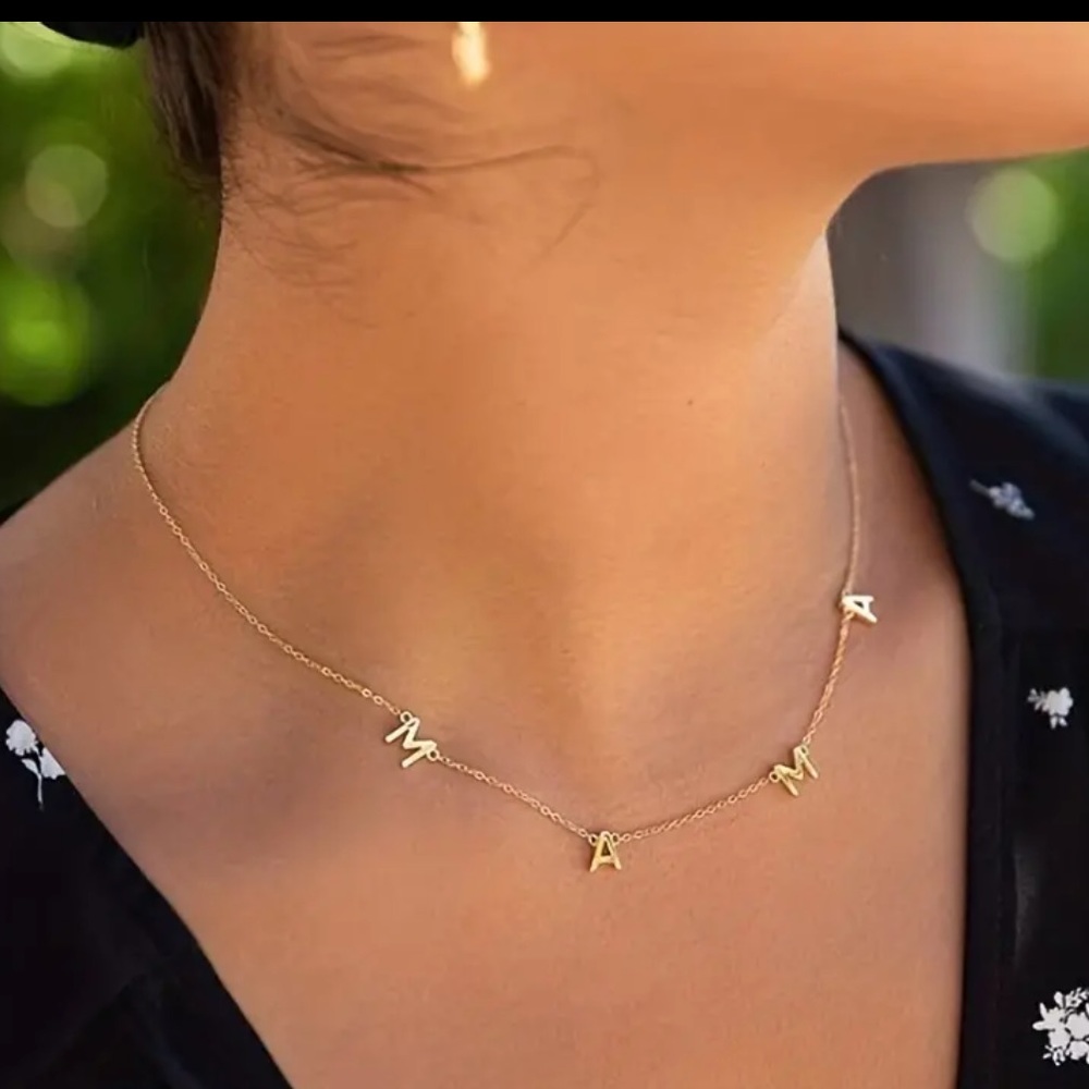 mama gold chain necklace new - Picture 1 of 4